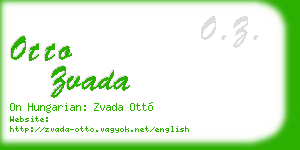 otto zvada business card